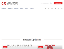 Tablet Screenshot of chilmarkresearch.com